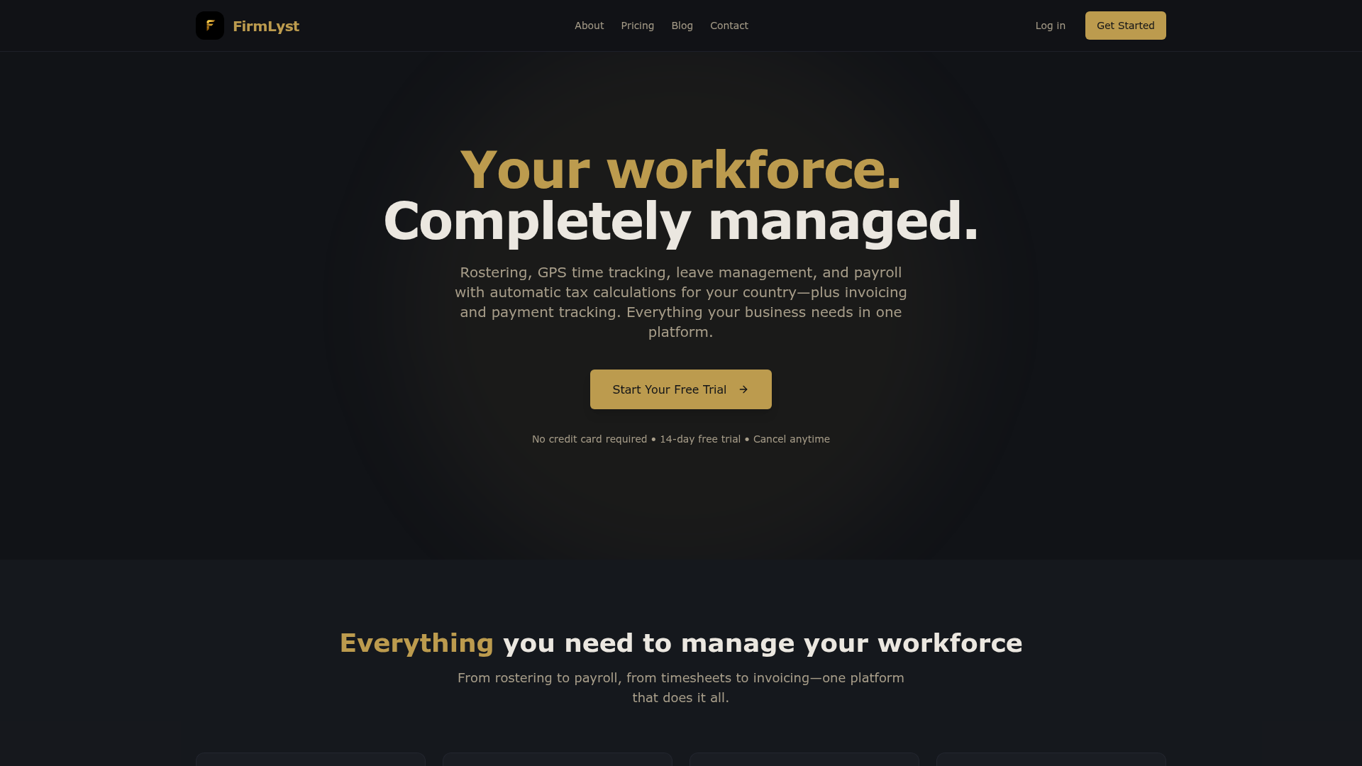 FirmLyst website preview