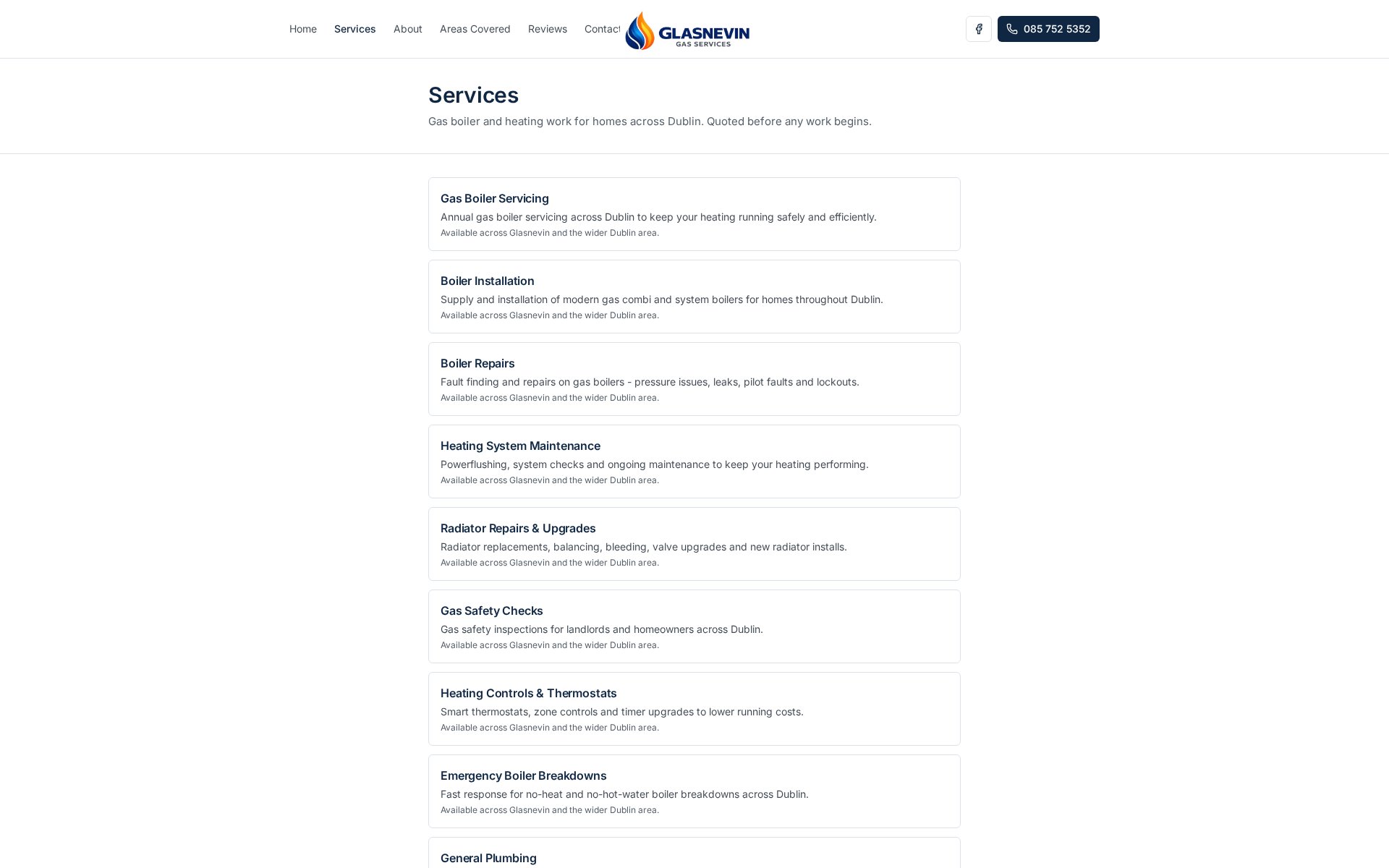 Glasnevin Gas Services screenshot 1
