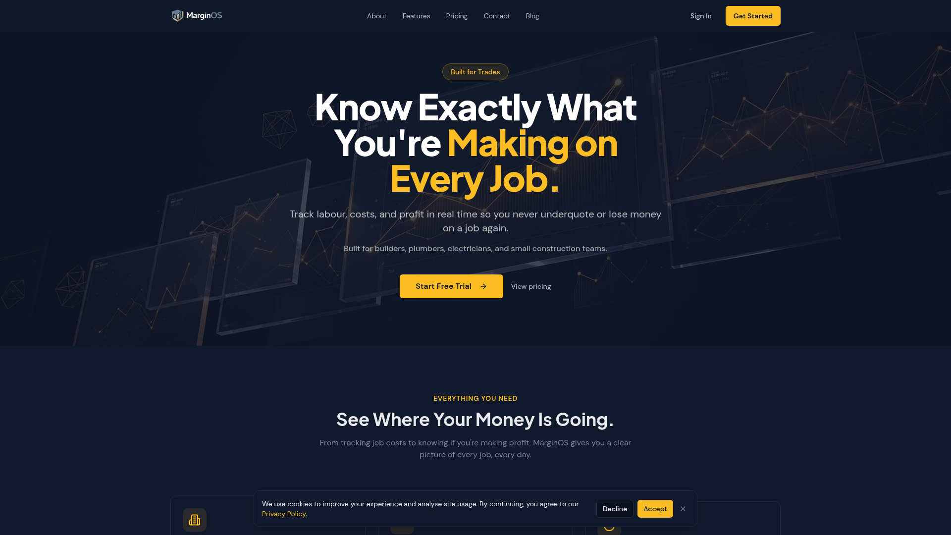 MarginOS website preview