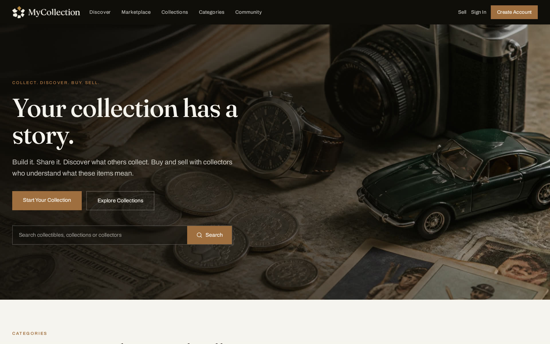 MyCollection interface preview