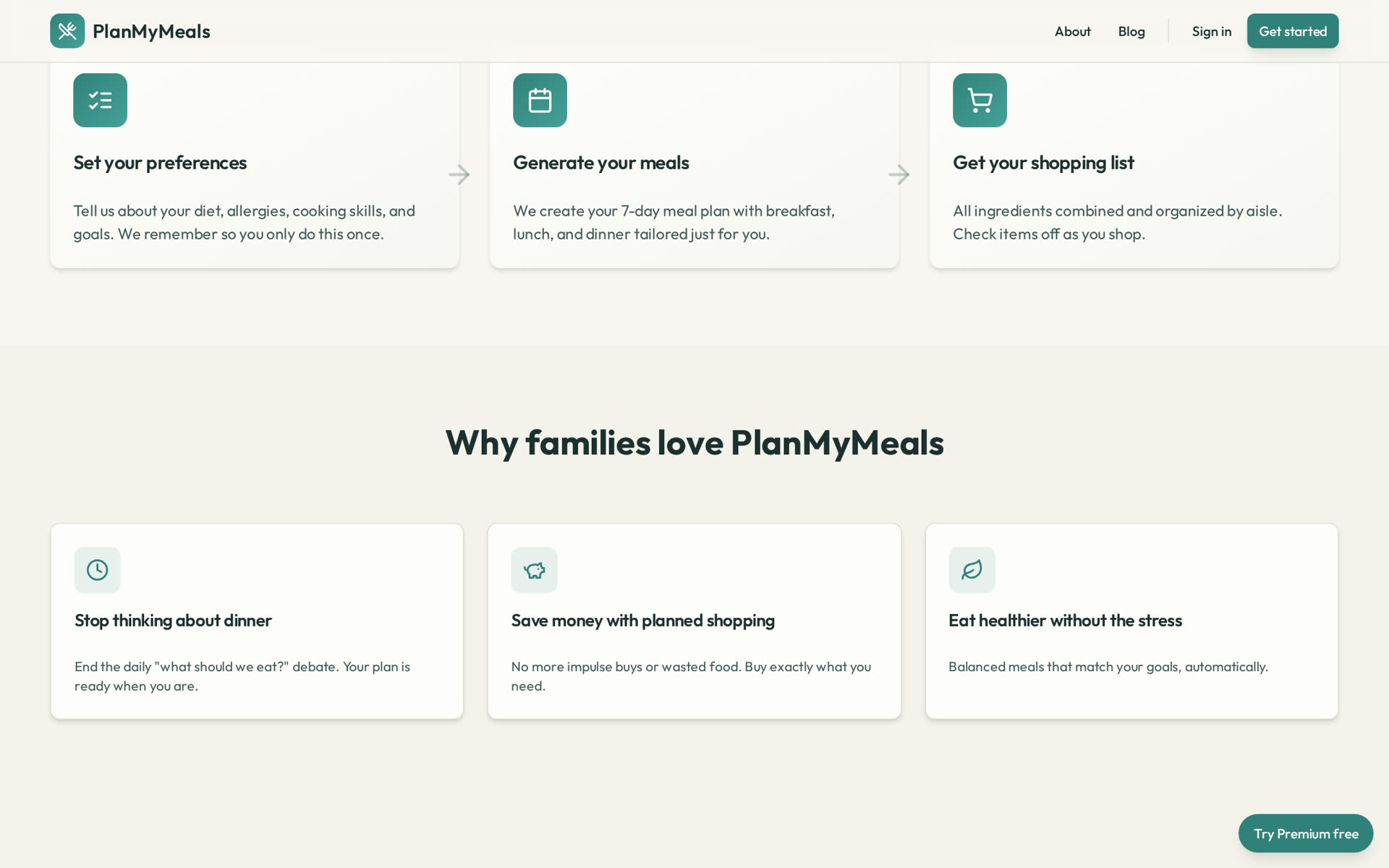 PlanMyMeals screenshot 1