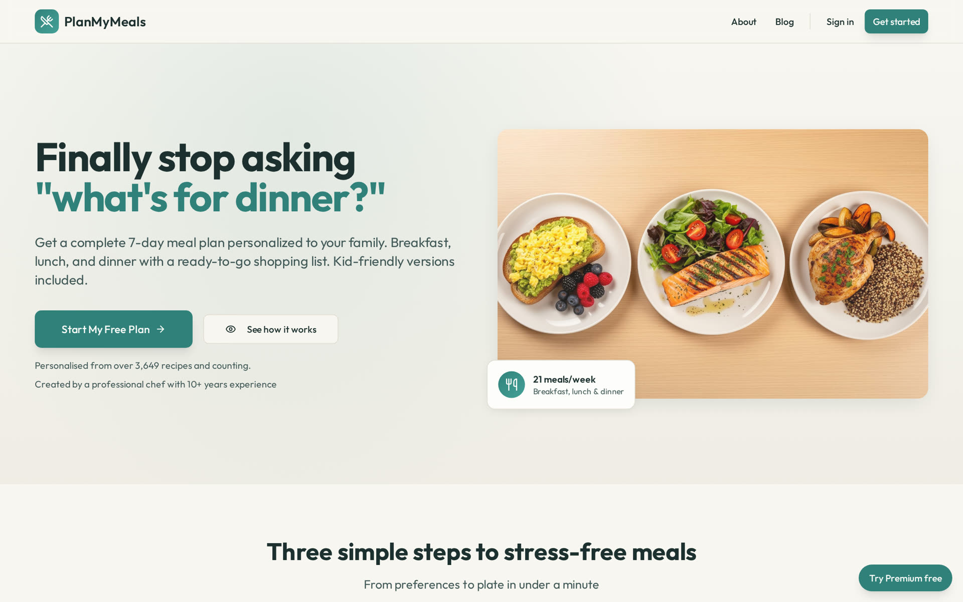 PlanMyMeals interface preview
