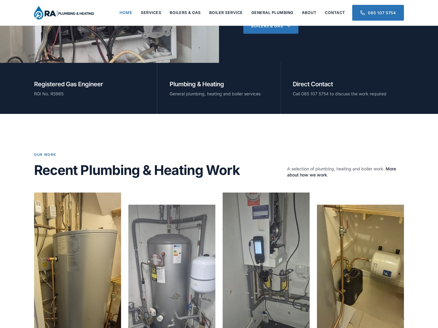 RA Plumbing & Heating screenshot 2